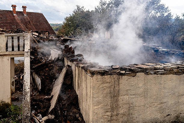 Professional Fire Damage Removal technician working in Arlington, TX